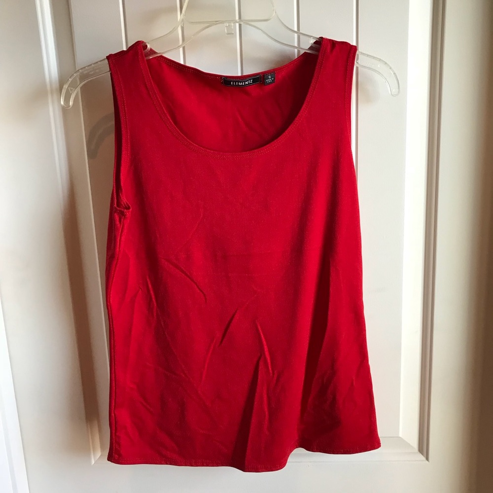 Elementz Red Tank Top Blouse